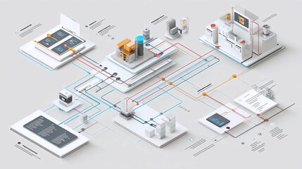 Dynamic digital network illustrates complex data flow and interconnected systems, showcasing modern technology and global connectivity for innovative solutions and future progress.