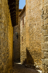Mirambel medieval streets, Teruel, Spain