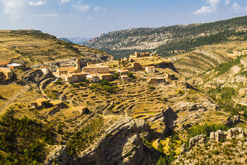 Cañada de Benatanduz village, Maestrazgo, Teruel, Spain