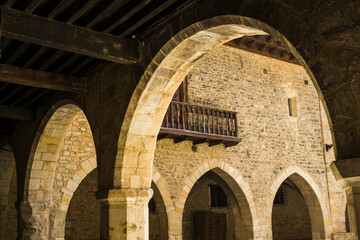 Medieval arches, Cantavieja, Teruel, Spain