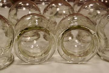 Glass medical cups for medical purposes, rehabilitation, increasing blood flow