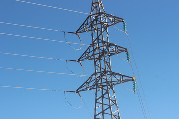 electric pole with line wire
