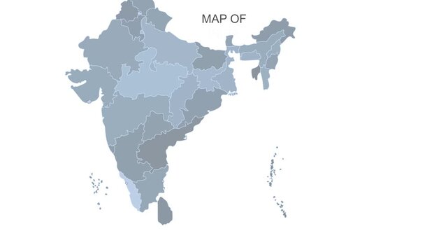 Andaman And Nicobar Islands, India Animated Political Map | Professional State Geography Motion Graphic Video
