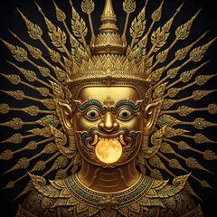 Rahu Devouring the Moon