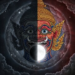 Rahu Devouring the Moon
