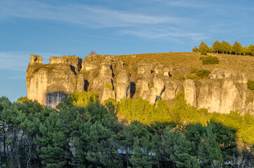 Landscape in the Huecar Gorge, near the town of Cuenca, Spain