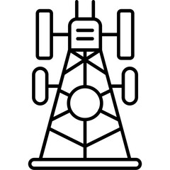 Cell tower Outline Icon