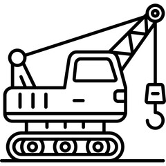 Crane Outline Icon