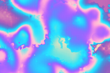 Abstract grainy noise texture background. Pastel styles color gradient smooth design. Vintage aesthetic pastel color template. Iridescent holographic art.