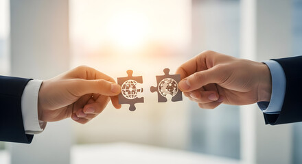 Connecting Global Business, Teamwork and Partnership