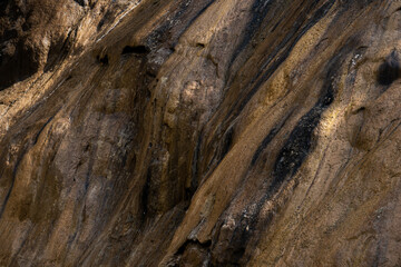 Striated Rock Formation