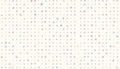 Modern abstract geometric pattern background with tiny pastel shapes, seamless digital texture ideal for minimalist design