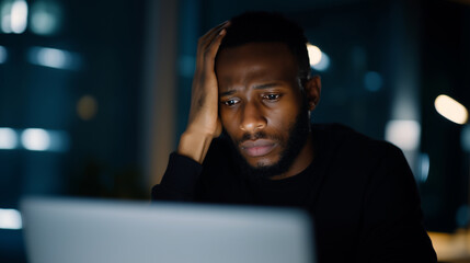 Adult scrolling late at night, multiple tabs open, confusion, lost expression identity crisis, online confusion, digital overload, depression, anxiety, modern struggle, tech fatigu