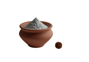 Golden eye symbol with triangle on an oval plate.