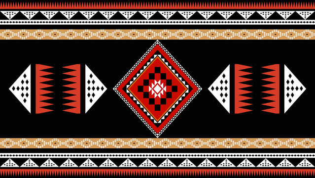 Saudi traditional Al Sadu heritage pattern 