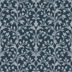 Elegant Organic Leaf Swirl Pattern