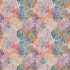 Serene Watercolor Wash & Tint Seamless Pattern