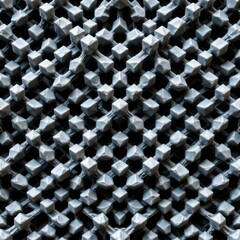 Isometric Prism Cube Grid Pattern