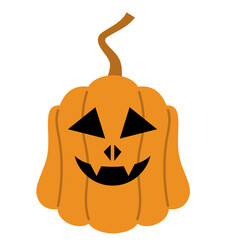 Cartoon Illustration of Jack-O'-Lantern