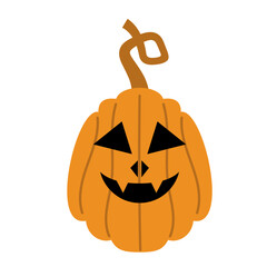 Cartoon Illustration of Jack-O'-Lantern