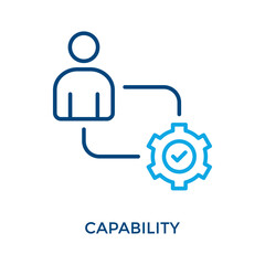 Capability Icon Outline Color Style. Vector Illustration For Graphic Design