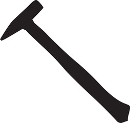 Silhouette Construction Hammer Vector Design