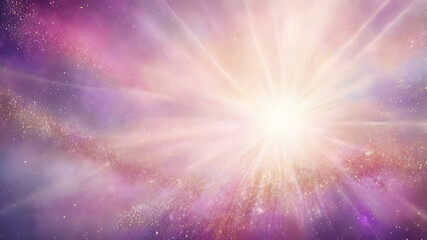 Fototapeta premium Luminous Pink and Purple Cosmic Burst with Stardust - AI Generated Ethereal Galaxy