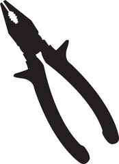 Silhouette Pliers Tool Vector Design