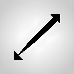 red arrow isolated on white