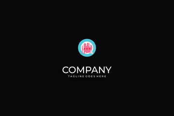 Creative melting chat bubble logo with three dots inside modern speech icon, colorful abstract design for digital communication, social media, messaging, conversation, app