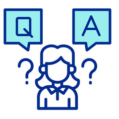 Question And Answer  Icon Set Multiple Style Collection