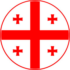 Georgia Circle Flag, Georgia Flag Icon
