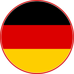 Germany Circle Flag, Germany Flag Icon