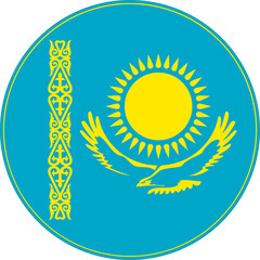 Kazakhstan Circle Flag, Kazakhstan Flag Icon