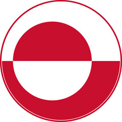 Greenland Circle Flag, Greenland Flag Icon
