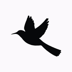 Obraz premium white vector bird art desigan black and white 9.eps