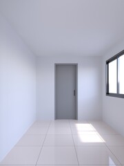 modern empty hall  interior design, 3d rendering