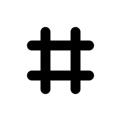 Hashtag icon vector for web and mobile app. hashtag sign and symbol