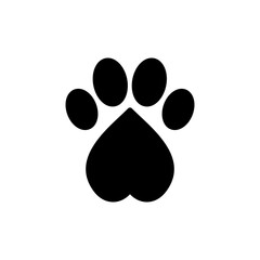 Paw icon vector for web and mobile app. paw print sign and symbol. dog or cat paw