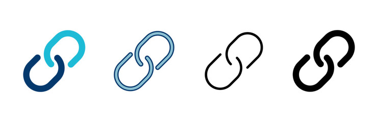 External link symbol icon vector. Link icon isolated on white background. Link vector icon. Hyperlink chain symbol