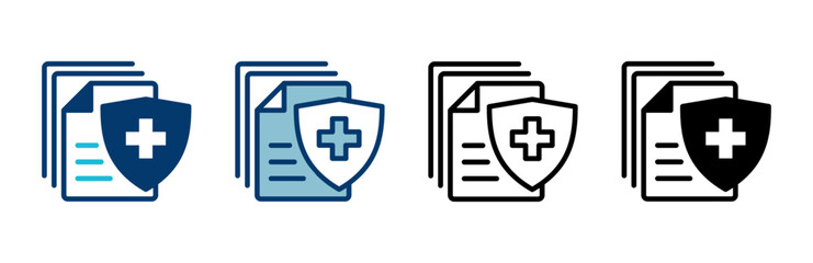 Obraz premium Medical insurance icon vector isolated on white background. health insurance icon