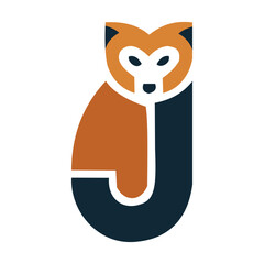 logo, fox, raccoon, animal, stylized, 