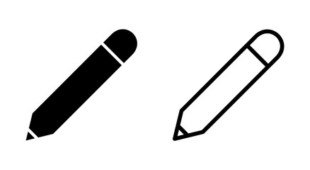 Pencil icon symbol for apps and websites. pen sign and symbol. edit icon vector
