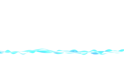Cyan glowing plasma lightning electric strike