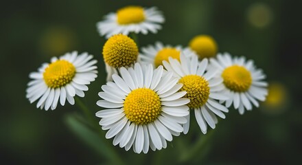 Obraz premium A delightful display of white daisies with vibrant yellow centers