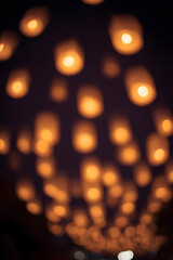 Fototapeta premium Dreamy Lanterns at Yi Peng Festival