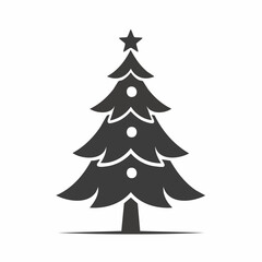 Fototapeta premium Christmas tree icon design