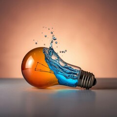 light bulb in the water