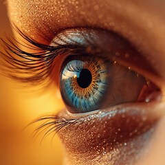 close up of human eye