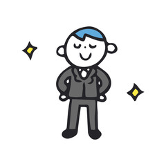得意気なビジネスマン